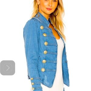 FREE PEOPLE Like new without tags, structured military, distressed jacket